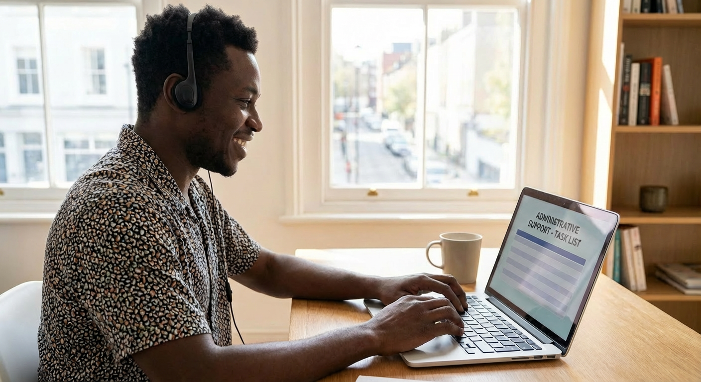 Black African sales virtual assistant